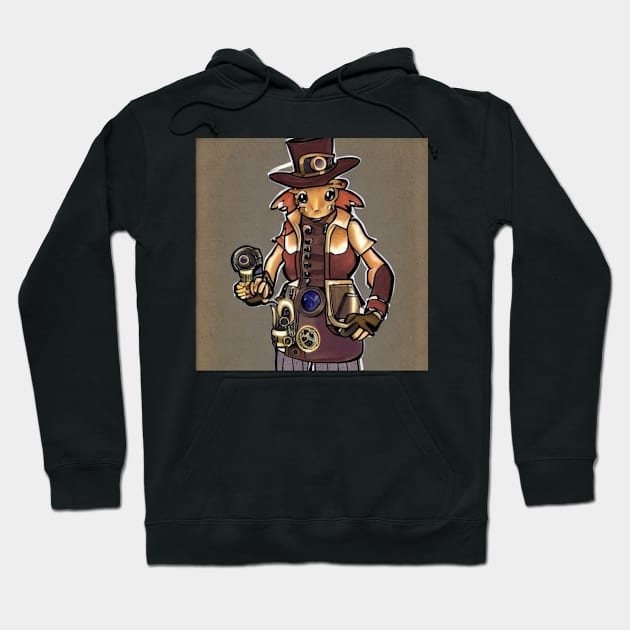 Steampunk Anime Girl Mouse Hoodie by DM